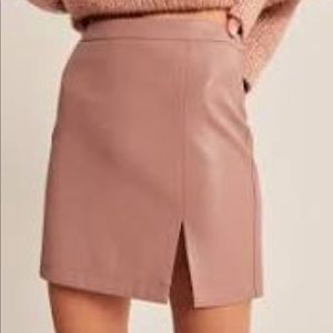 Abercrombie Vegan Leather mini skirt- S